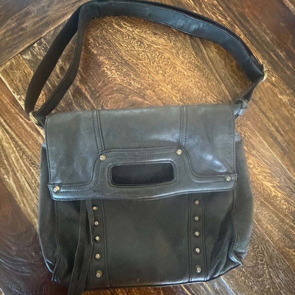 Lucky Brand Abbey Road Leather Crossbody Messenger Bag